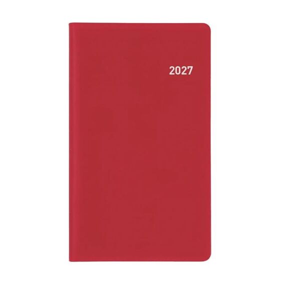 Biella 855512470027U Terminkalender Wochen-Terminkalender 40 Seiten Rot, Farbe: Rot