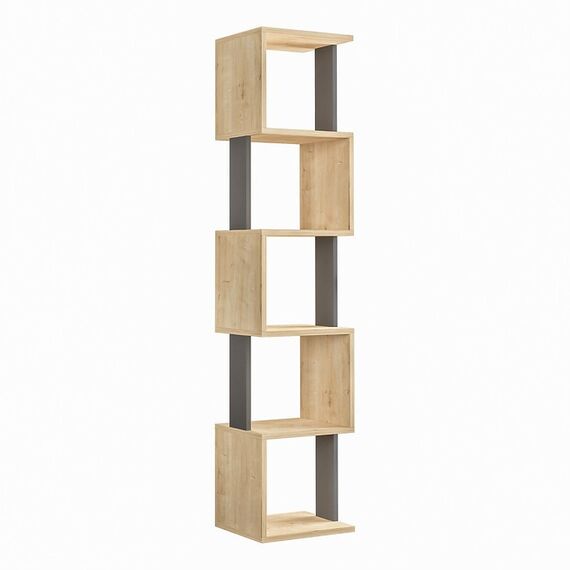 Woody Fashion Piri Regalboden Freistehend Partikelbord Anthrazit, Holz