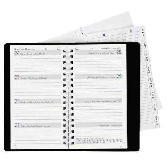 Biella 858773020027U Terminkalender Wochen-Terminkalender 130 Seiten Schwarz, 3 image