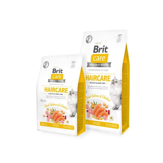 Brit Care Katzen-Trockenfutter 2 kg Adult Huhn, Lachs