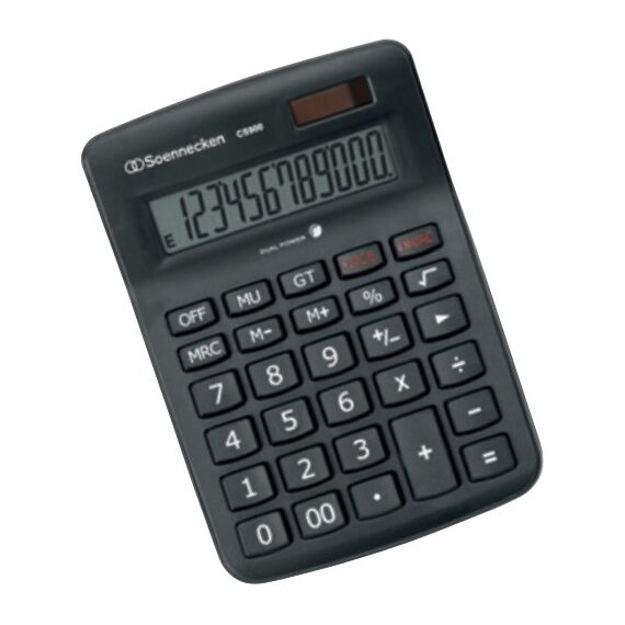 Soennecken CS900 Taschenrechner Desktop Einfacher Taschenrechner Schwarz