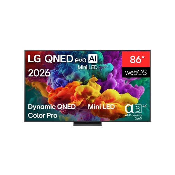 LG QNED evo AI MiniLED 86QNED87B6A 2,18 m (86") 4K Ultra HD Smart-TV WLAN Schwarz