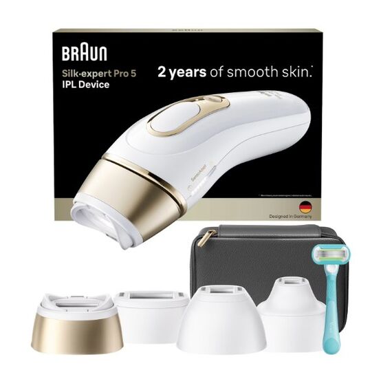 Braun Silk-expert Pro IPL PL5431 Lichtimpulstechnologie (IPL) Gold, Weiß