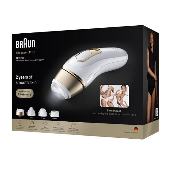 Braun Silk-expert Pro IPL PL5431 Lichtimpulstechnologie (IPL) Gold, Weiß, 2 image