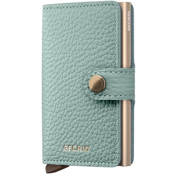Secrid Miniwallet Briefttasche Aqua-Farbe Echtes Leder