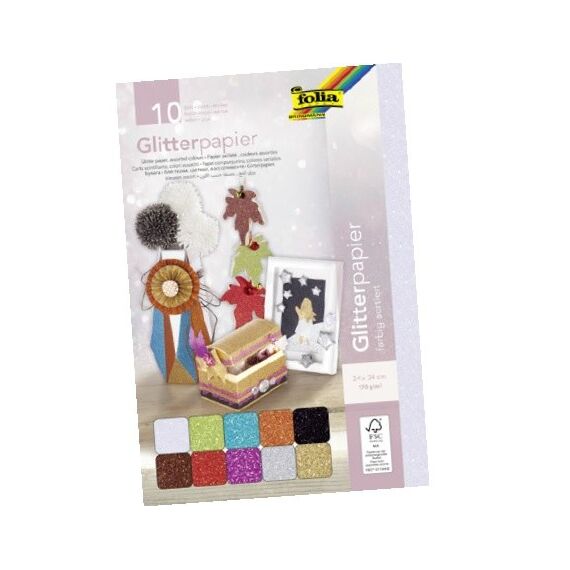 Folia 880409 Kunstdruckpapier Kunstpapier 10 Blätter, 2 image