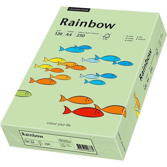 Rainbow 88042278 Kunstdruckpapier Kunstpapier 500 Blätter