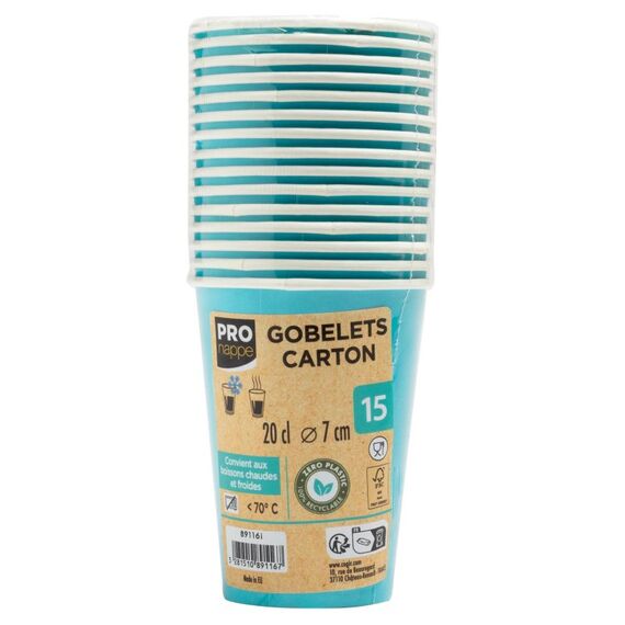 PRONAPPE 89116I Einwegbecher 15 Stück(e) 200 ml Karton, 2 image