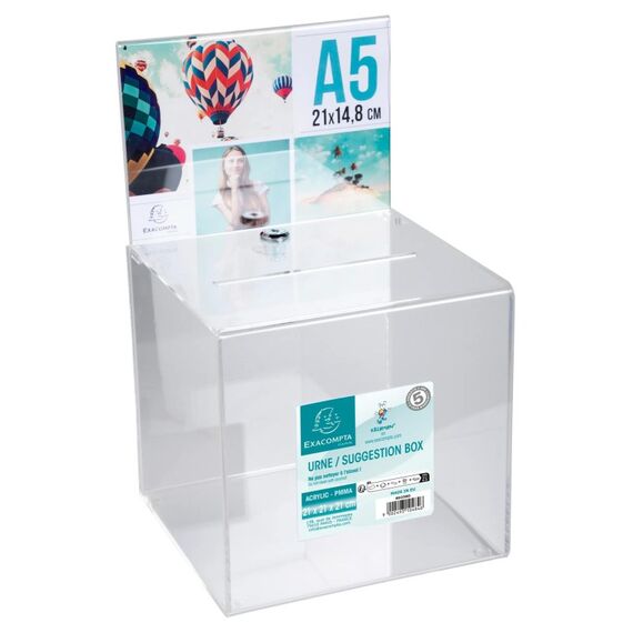 Exacompta 89258D Zeichenhalter und Informationsstand Schilderhalter A5 Acryl, Polymethylmethacrylat (PMMA) Transparent, 7 image