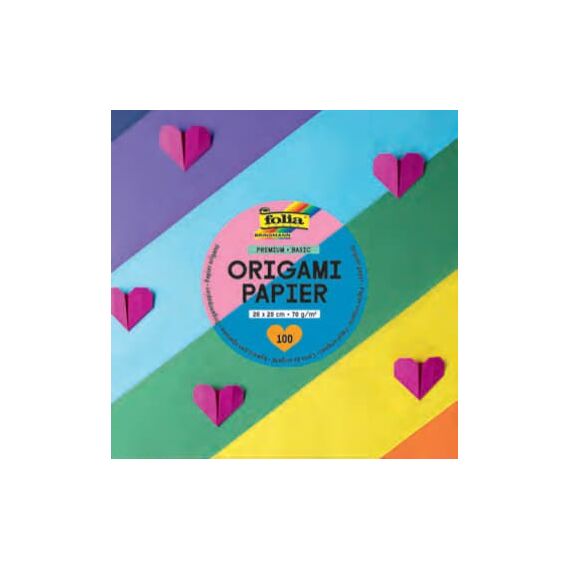 Folia 89815 Origami-Papier, Farbe: Gemischte Farben