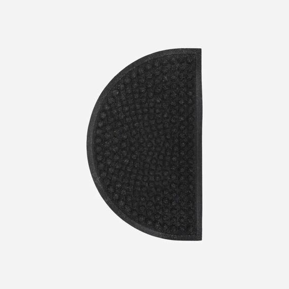 House Doctor Entry Dekorative Fußmatte Drinnen/Draußen Halbrund Schwarz, Farbe: Schwarz