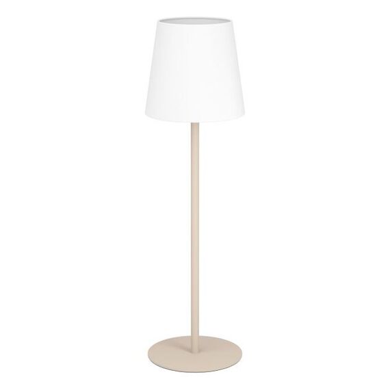 EGLO 901128 Tischleuchte E14 Sand, Weiß, Farbe: Sand, Weiß