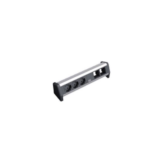 Bachmann DESK 1 Verlängerungskabel 3 AC-Ausgänge Schwarz