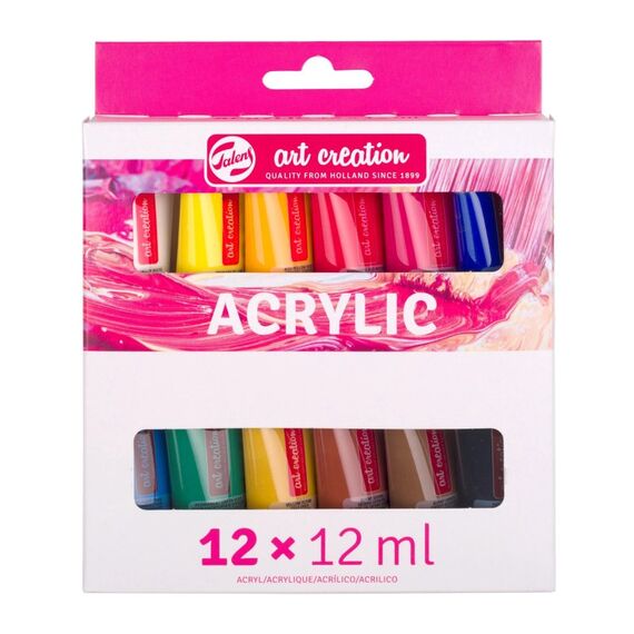 Talens Acrylfarbe Set | 12 x 12 ml