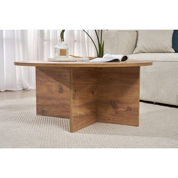 Woody Fashion Soleil - Atlantic Pine Kaffeetisch Rundform, 4 image