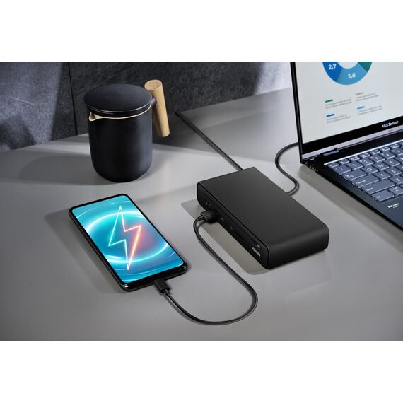ASUS Triple Display USB-C Dock Duo DC301 Kabelgebunden USB 3.2 Gen 2 (3.1 Gen 2) Type-C Schwarz, 7 image