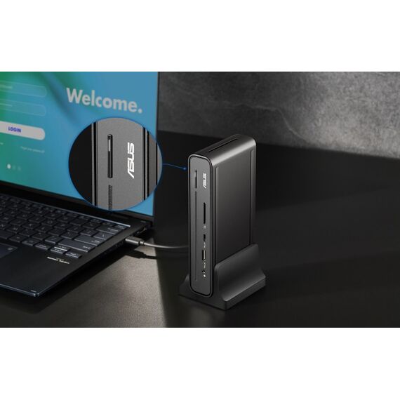 ASUS Triple Display USB-C Dock Duo DC301 Kabelgebunden USB 3.2 Gen 2 (3.1 Gen 2) Type-C Schwarz, 8 image