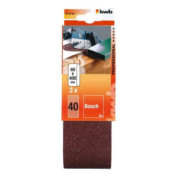 kwb 910704 Schleifmaschinenzubehör 3 Stück(e) Schleifgurt