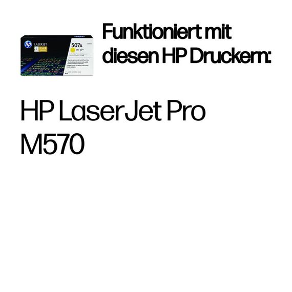 HP 507A Gelb Original LaserJet Tonerkartusche, 2 image