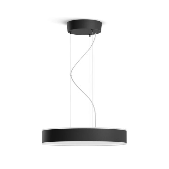 Philips Hue White ambience Enrave Pendelleuchte schwarz + Dimmschalter