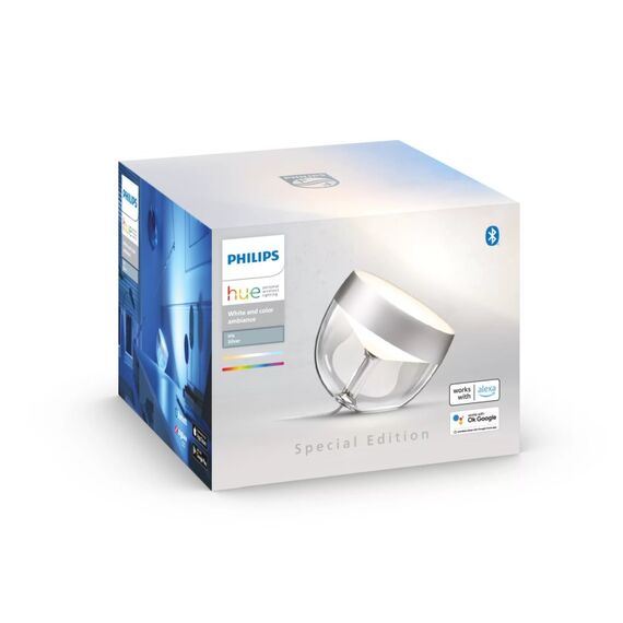 Philips Hue White and Color ambiance Iris Tischleuchte silber Special Edition, 2 image