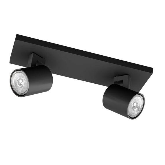 Philips by Signify Philips Aufbauspot MyLiving Runner, 2 x GU10, 20W, Schwarz