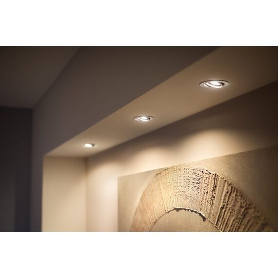 Philips Hue 929003811101 Smart Lighting Intelligenter Einbaustrahler Bluetooth 4,2 W, Farbe: Weiß, 4 image
