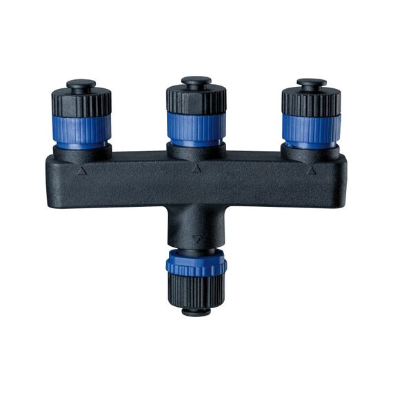 Paulmann Connector 1 In-3 Out, max. 150 W 24V, IP68, Schwarz