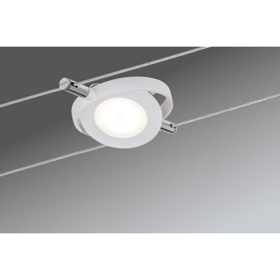 Paulmann LED Seilsystem RoundMac Basisset 6x200lm 6x4,3W 2700K 230/12V Weiss matt