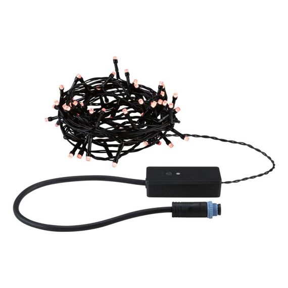 Paulmann Plug & Shine LED Lichterkette Yuna RGB Lichterkette Yuna RGB 7,4m IP44 3W Schwarz