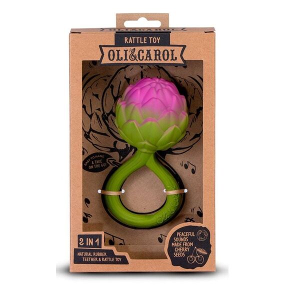 Oli&Carol Artichoke Rattle Beissring, 2 image
