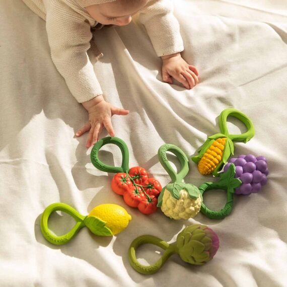 Oli&Carol Artichoke Rattle Beissring, 3 image