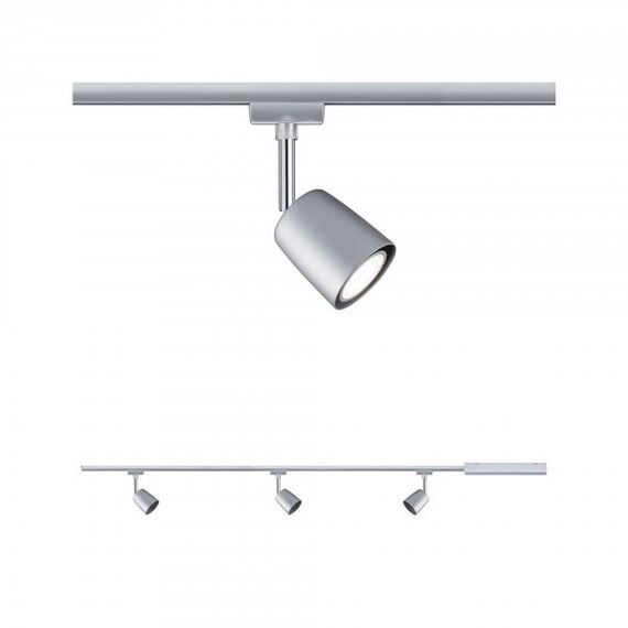Paulmann URail Set Cover max 3x10W GU10 Chrom matt 230V 1m