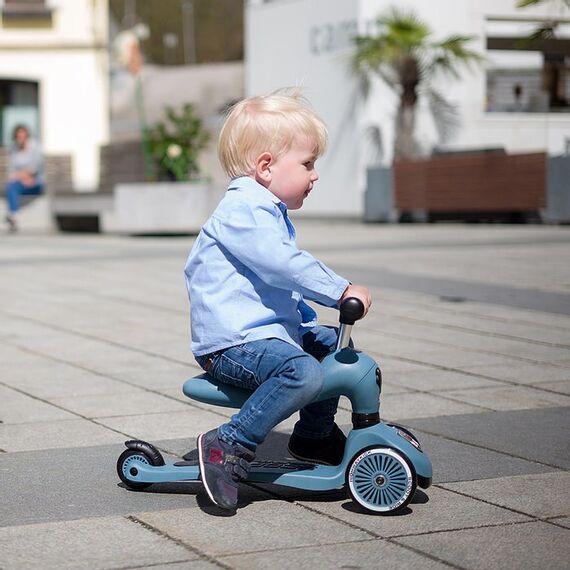 Scoot & Ride 96271 Tretroller Kinder Dreiradroller Blau, 4 image