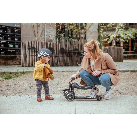 Scoot & Ride Highwaykick 1 Kinder Dreiradroller Schwarz, 9 image
