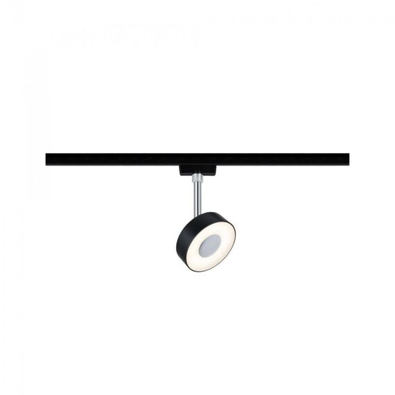Paulmann URail Spot Circle 1x5W Schwarz matt/ Chrom 230V 2700K dimmable