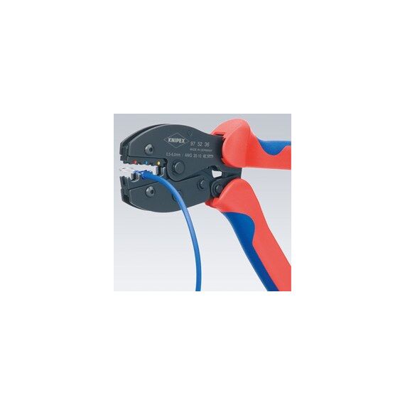 Knipex PreciForce Crimpwerkzeug Schwarz, Blau, Rot