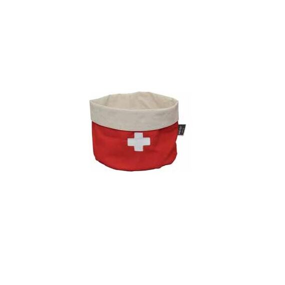Heidi Cheese Line 97400008 Brotkorb Rund Baumwolle, Polyester Rot, Weiß