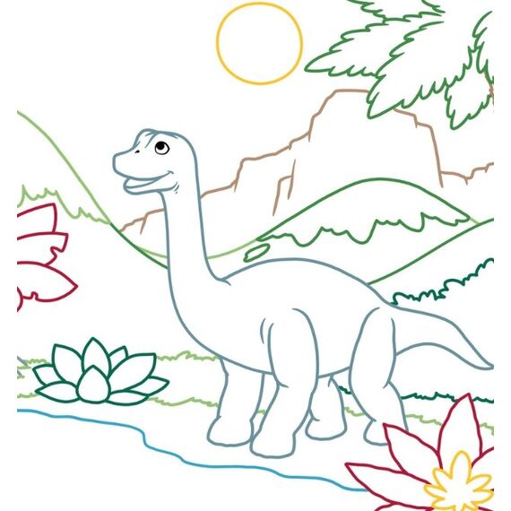 TOPP Verlag Zauberpapier malbuch dinosaurier, 2 image