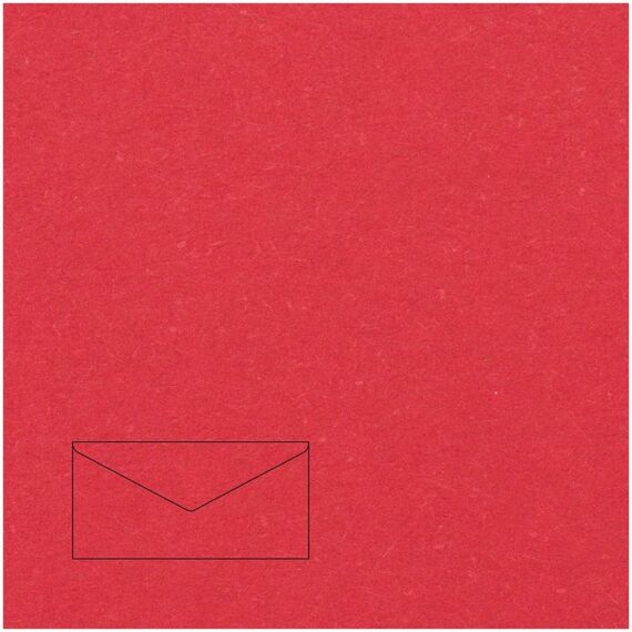 Rico Design Essentials DL Briefumschlag DL (110 x 220 mm) Rot 5 Stück(e)