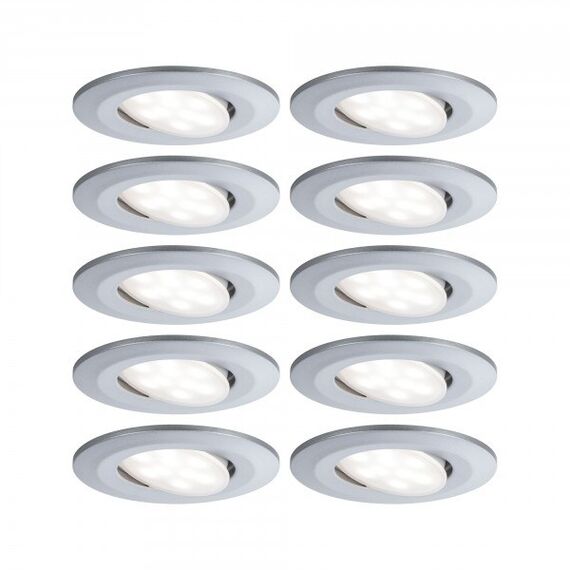 Paulmann EBL Set Calla BBC rund Chrom matt dim LED 10x598lm 4000K 5,2W 230V