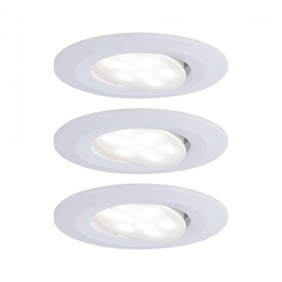 Paulmann EBL Set Calla BBC rund weiss matt dim LED 3x680lm 4000K 6W weiss 230V