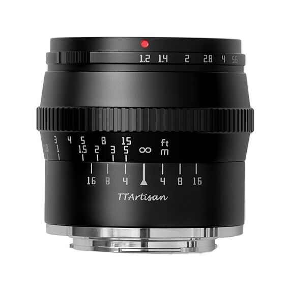 TTArtisan APS-C 50mm F1.2 MILC Schwarz