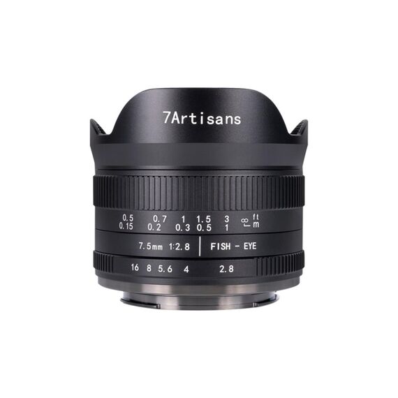 7Artisans 7.5mm F2.8 Mark II MILC Kinoobjektiv Schwarz, 2 image