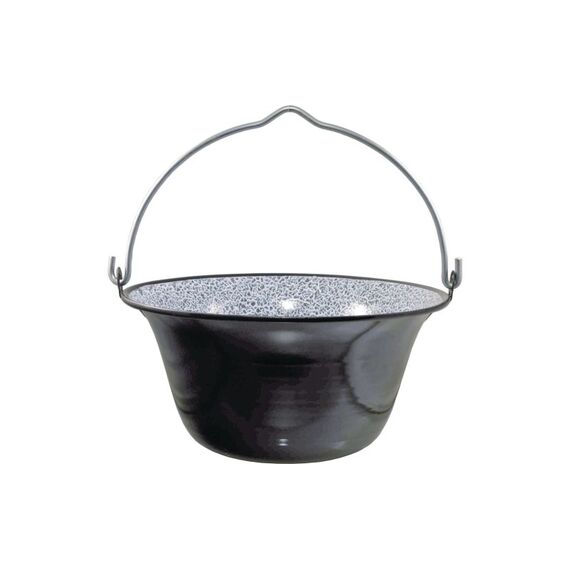Garcima A6042 Camping-Kochtopf Polenta-Topf 10 l Schwarz, Grau