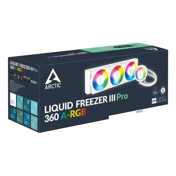 ARCTIC Liquid Freezer III Pro 360 A-RGB (White) - Multikompatibler All-in-One CPU-Wasserkühler mit A-RGB, Farbe: Weiß, 5 image