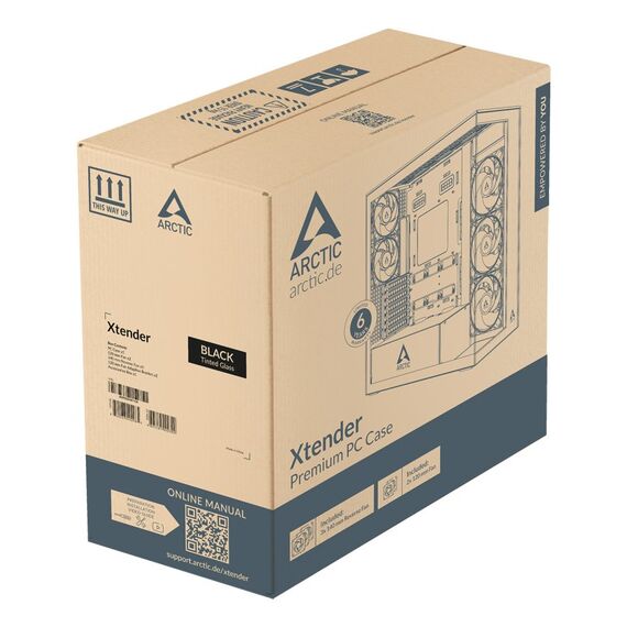 ARCTIC Xtender (Black) Premium E-ATX PC-Gehäuse, Farbe: Schwarz, 4 image