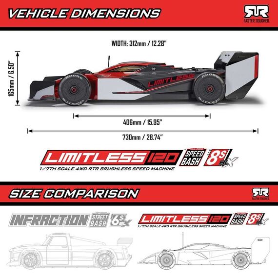 ARRMA ARA7816T1 ferngesteuerte (RC) modell Sportwagen Elektromotor 1:7, 15 image