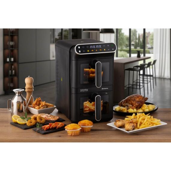 Ariete 4640 Doppel 11 l Eigenständig 2460 W Heißluftfritteuse Schwarz, 8 image