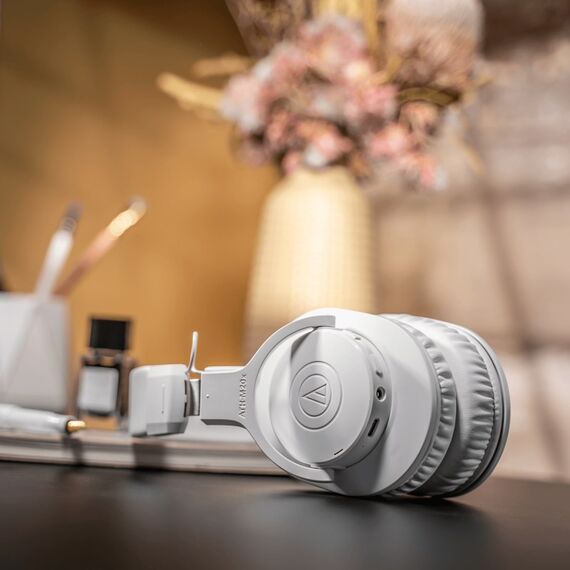 Audio-Technica ATH-M20xBT Kopfhörer Verkabelt & Kabellos Kopfband Musik Bluetooth Weiß, 4 image